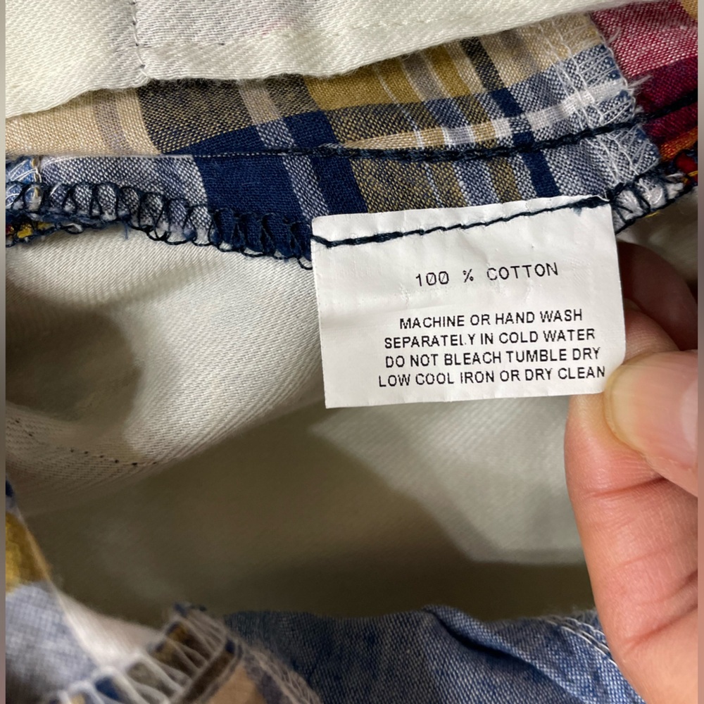 Berle Madras Plaid Patchwork Shorts - Picture 10 of 10